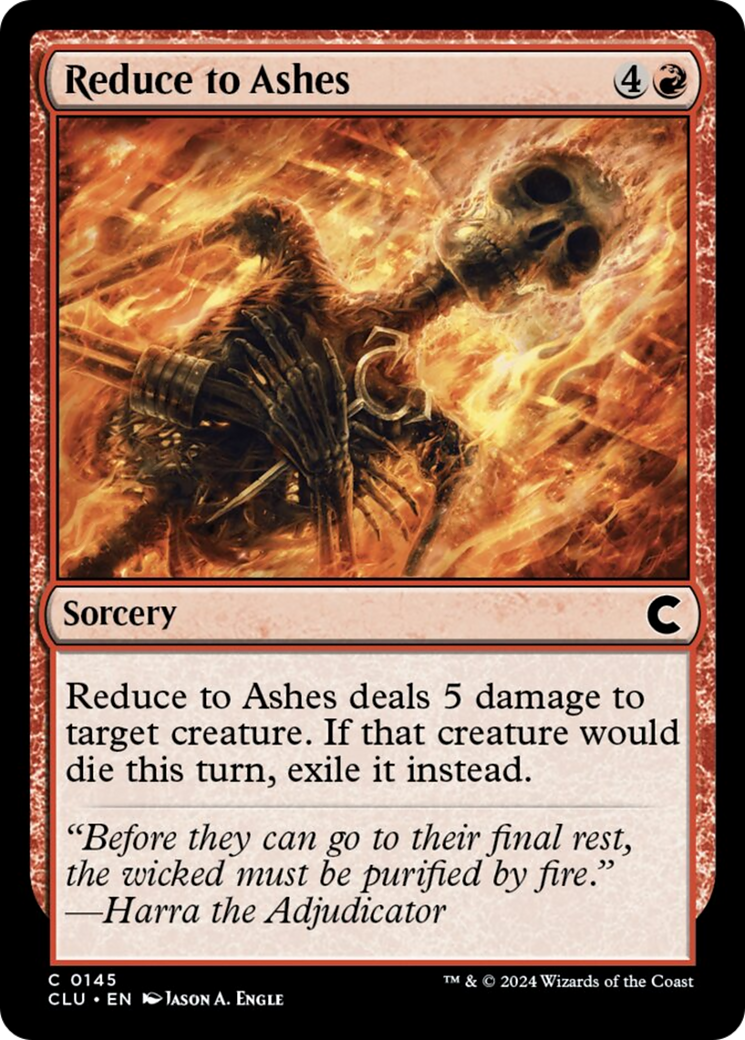 Reduce to Ashes [Ravnica: Clue Edition] | Tabernacle Games