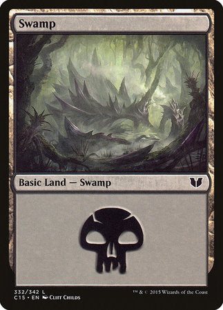 Swamp (332) [Commander 2015] | Tabernacle Games