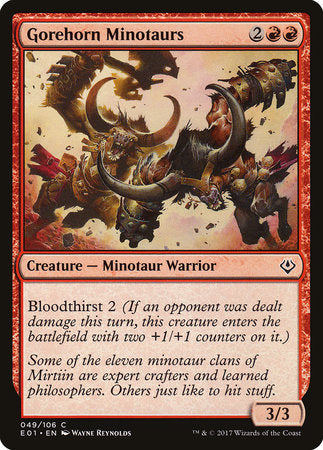 Gorehorn Minotaurs [Archenemy: Nicol Bolas] | Tabernacle Games