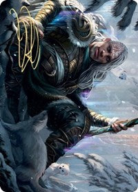 Jorn, God of Winter Art Card (Gold-Stamped Signature) [Kaldheim: Art Series] | Tabernacle Games