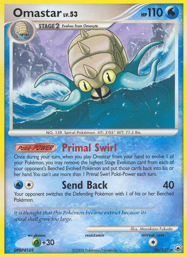 Omastar (26/100) [Diamond & Pearl: Majestic Dawn] | Tabernacle Games
