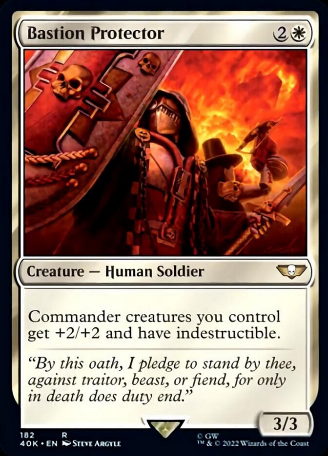 Bastion Protector (Surge Foil) [Universes Beyond: Warhammer 40,000] | Tabernacle Games