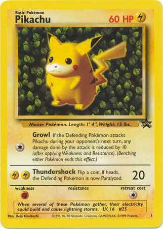 Pikachu (1) (Promo) [Wizards of the Coast: Black Star Promos] | Tabernacle Games