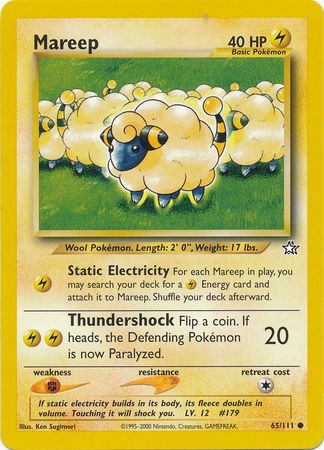 Mareep (65/111) [Neo Genesis Unlimited] | Tabernacle Games