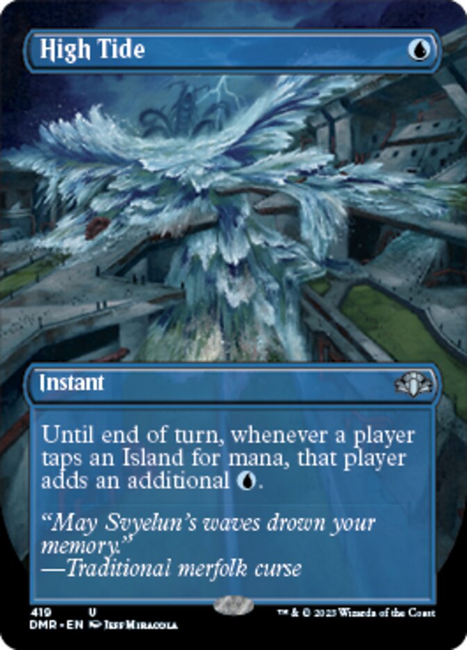High Tide (Borderless Alternate Art) [Dominaria Remastered] | Tabernacle Games