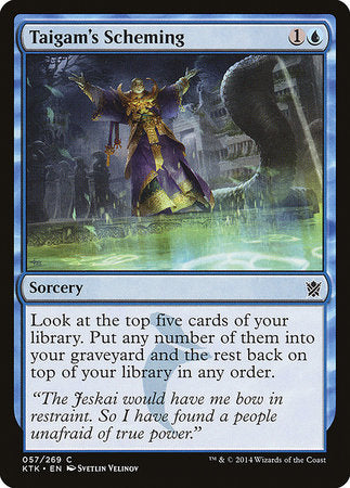 Taigam's Scheming [Khans of Tarkir] | Tabernacle Games