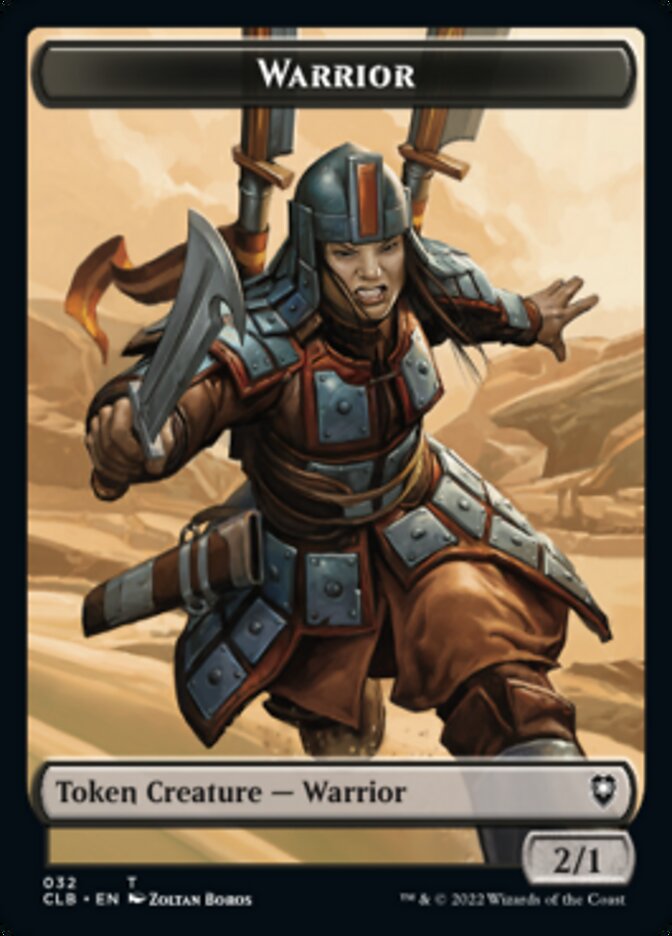 Warrior // Inkling Double-sided Token [Commander Legends: Battle for Baldur's Gate Tokens] | Tabernacle Games