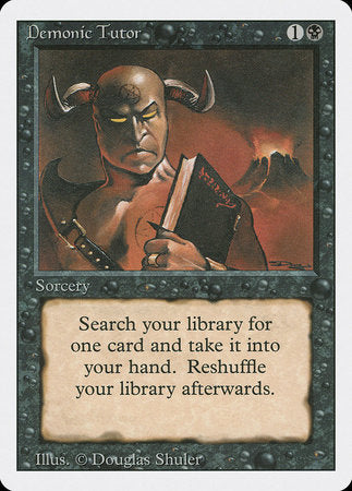 Demonic Tutor [Revised Edition] | Tabernacle Games