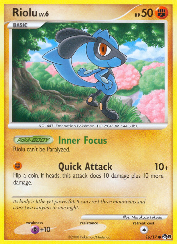 Riolu (16/17) [POP Series 8] | Tabernacle Games