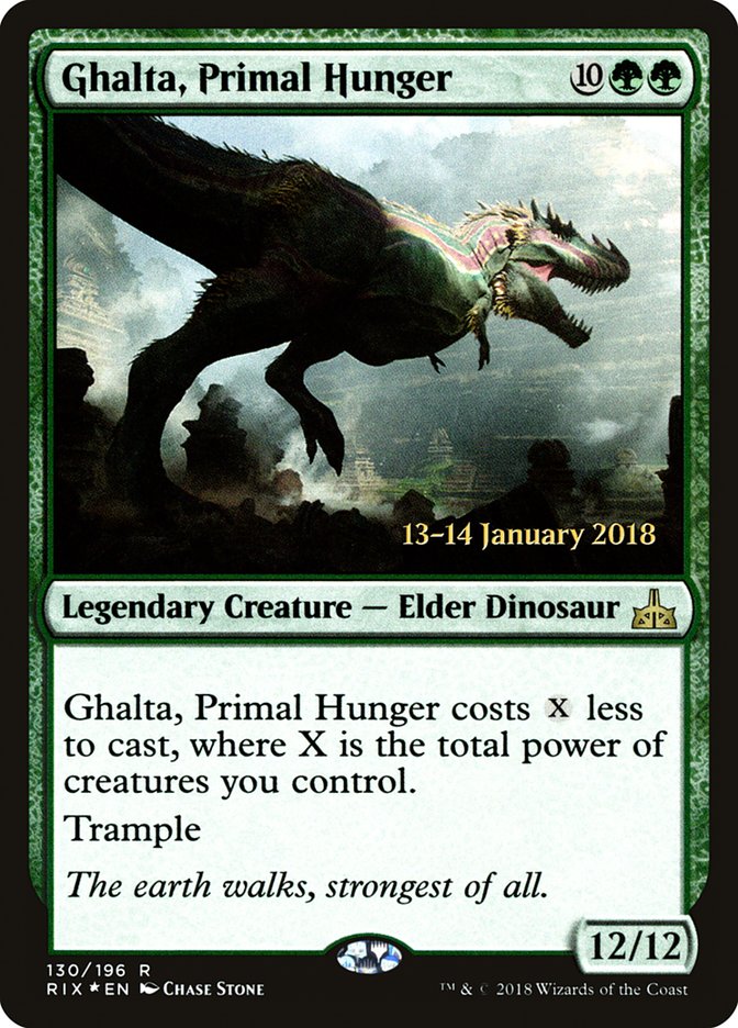 Ghalta, Primal Hunger [Rivals of Ixalan Prerelease Promos] | Tabernacle Games