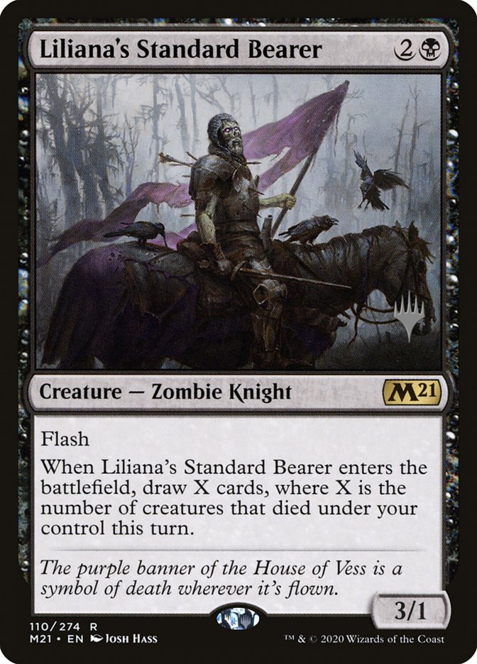 Liliana's Standard Bearer (Promo Pack) [Core Set 2021 Promos] | Tabernacle Games