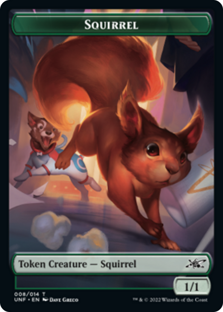 Squirrel // Food (011) Double-sided Token [Unfinity Tokens] | Tabernacle Games