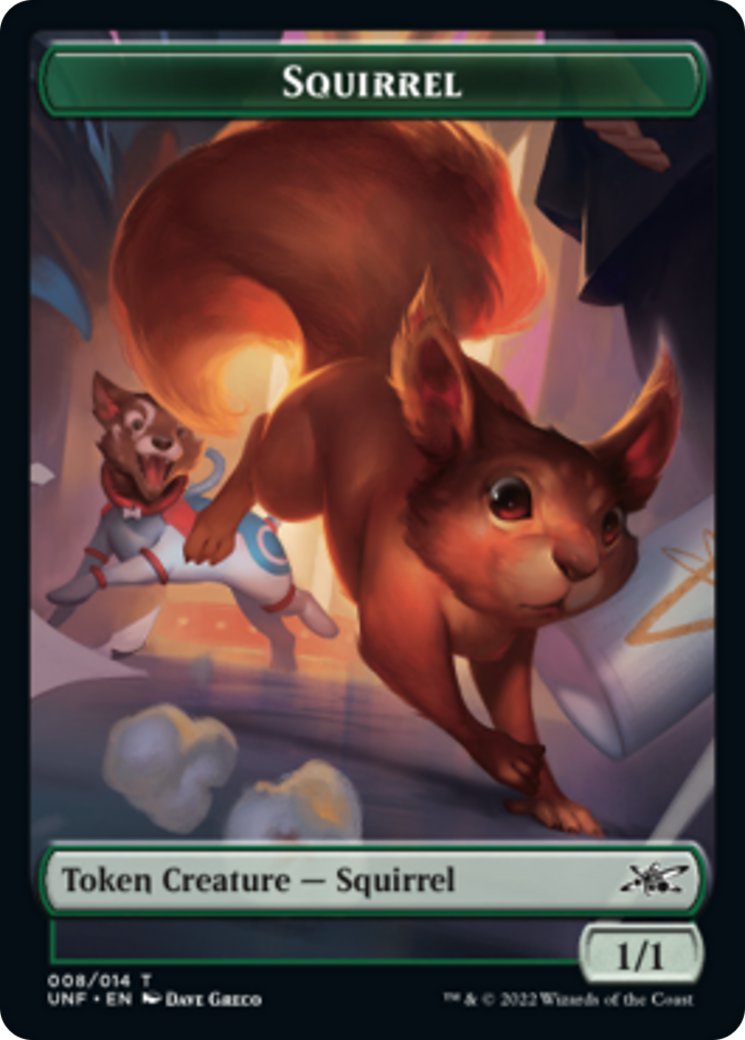 Squirrel // Food (010) Double-sided Token [Unfinity Tokens] | Tabernacle Games