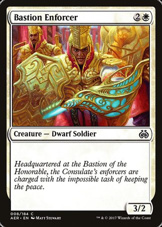 Bastion Enforcer [Aether Revolt] | Tabernacle Games