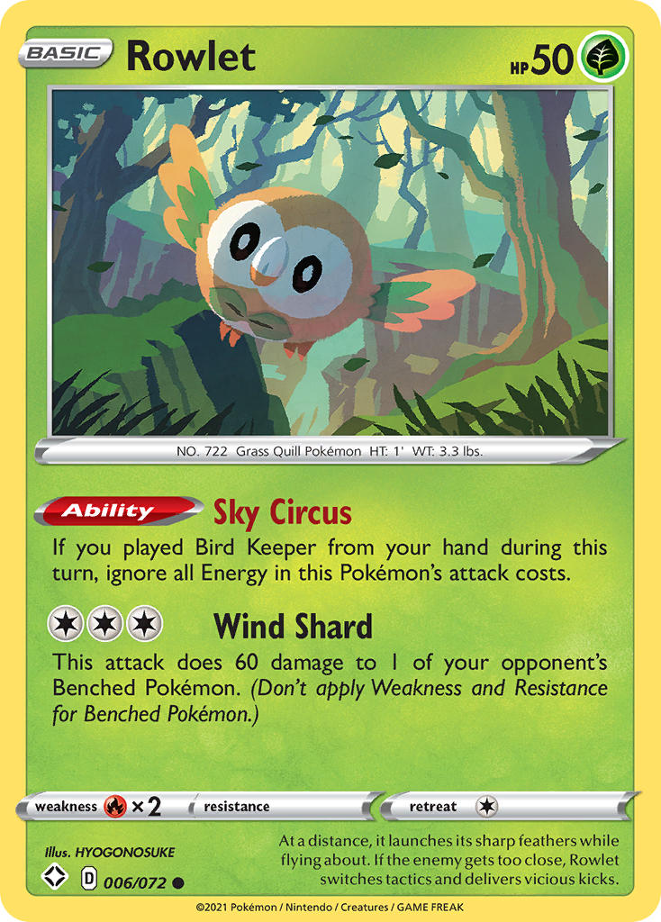 Rowlet (006/072) [Sword & Shield: Shining Fates] | Tabernacle Games