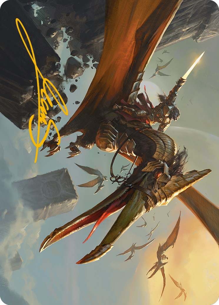 Skyhunter Strike Force Art Card (Gold-Stamped Signature) [Phyrexia: All Will Be One Art Series] | Tabernacle Games