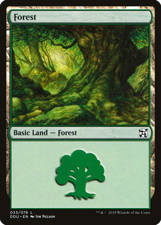 Forest (33) [Duel Decks: Elves vs. Inventors] | Tabernacle Games