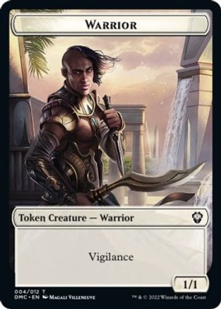 Zombie Knight // Warrior Double-sided Token [Dominaria United Commander Tokens] | Tabernacle Games