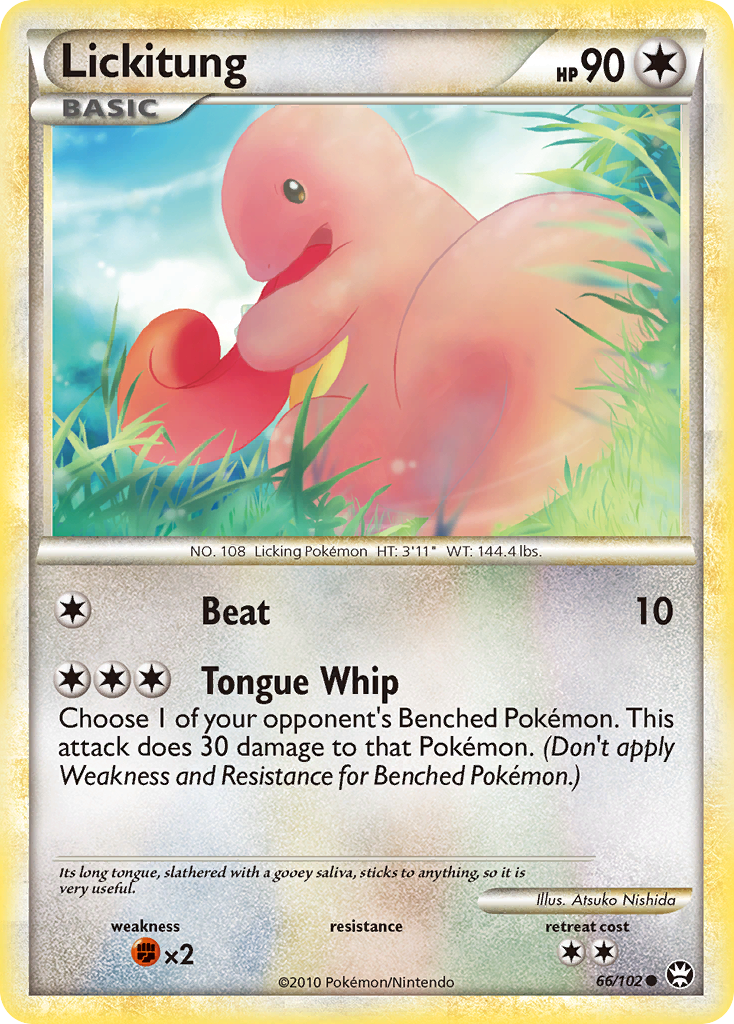 Lickitung (66/102) [HeartGold & SoulSilver: Triumphant] | Tabernacle Games