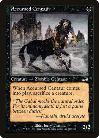 Accursed Centaur [Onslaught] | Tabernacle Games