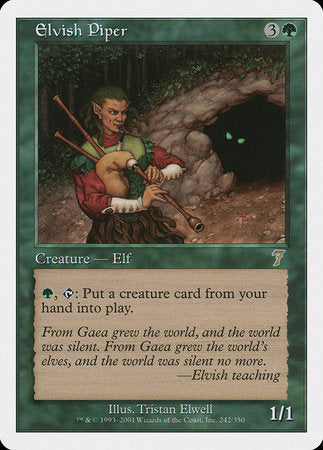 Elvish Piper [Seventh Edition] | Tabernacle Games