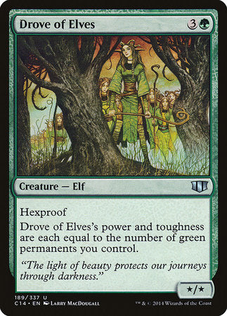 Drove of Elves [Commander 2014] | Tabernacle Games
