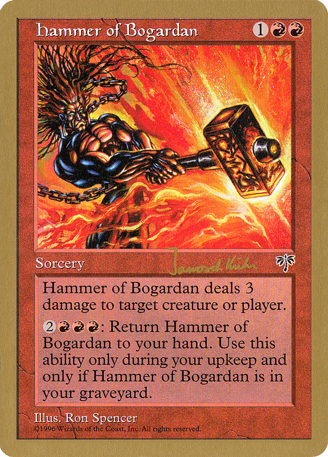 Hammer of Bogardan (Janosch Kuhn) [World Championship Decks 1997] | Tabernacle Games