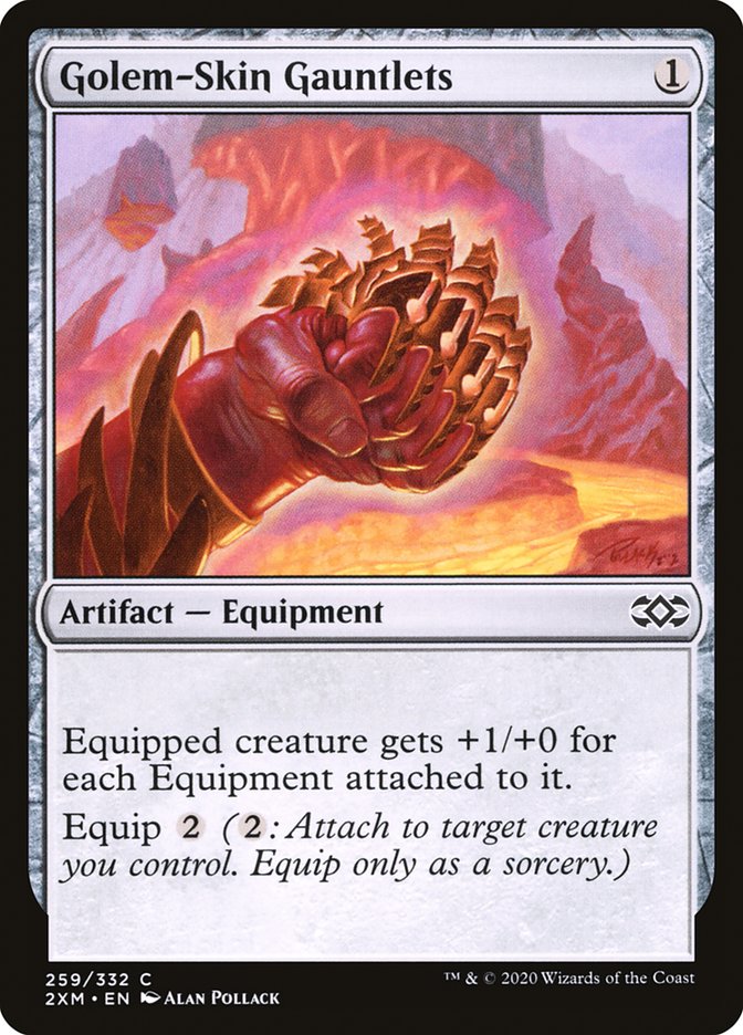 Golem-Skin Gauntlets [Double Masters] | Tabernacle Games