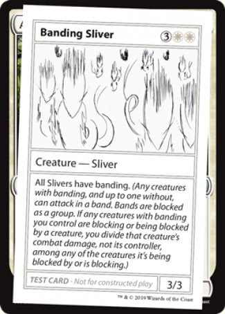 Banding Sliver (2021 Edition) [Mystery Booster Playtest Cards] | Tabernacle Games