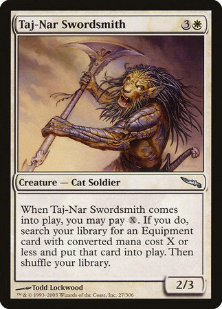 Taj-Nar Swordsmith [Mirrodin] | Tabernacle Games