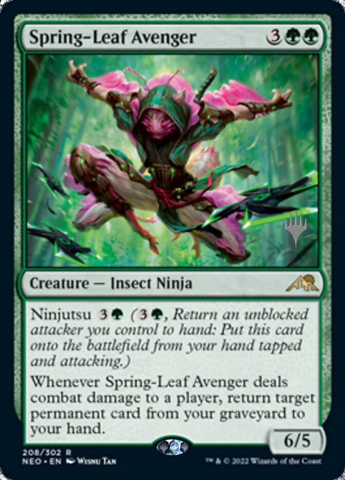 Spring-Leaf Avenger (Promo Pack) [Kamigawa: Neon Dynasty Promos] | Tabernacle Games