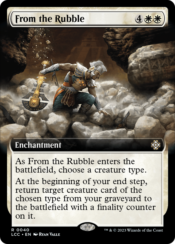 From the Rubble (Extended Art) [The Lost Caverns of Ixalan Commander] | Tabernacle Games