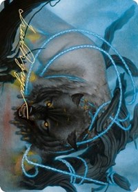 Bind the Monster Art Card (Gold-Stamped Signature) [Kaldheim: Art Series] | Tabernacle Games