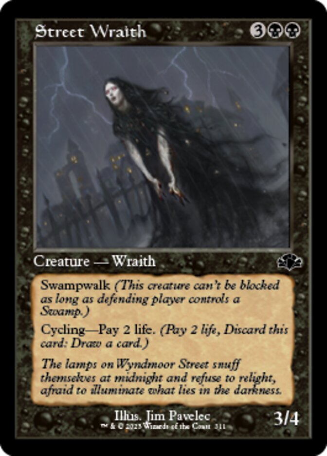 Street Wraith (Retro) [Dominaria Remastered] | Tabernacle Games