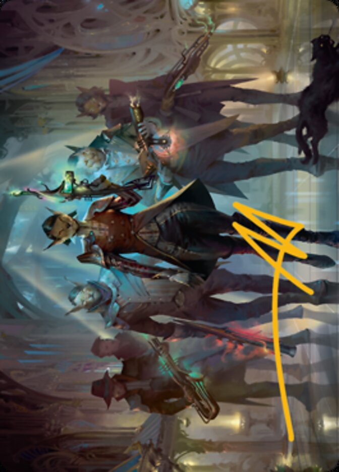 Family's Favor Art Card (Gold-Stamped Signature) [Streets of New Capenna Art Series] | Tabernacle Games