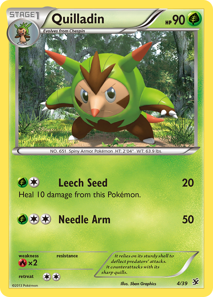 Quilladin (4/39) [XY: Kalos Starter Set] | Tabernacle Games