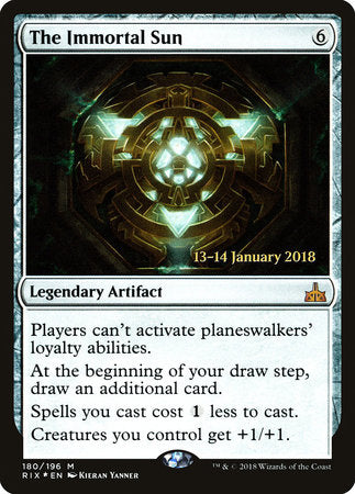 The Immortal Sun [Rivals of Ixalan Promos] | Tabernacle Games