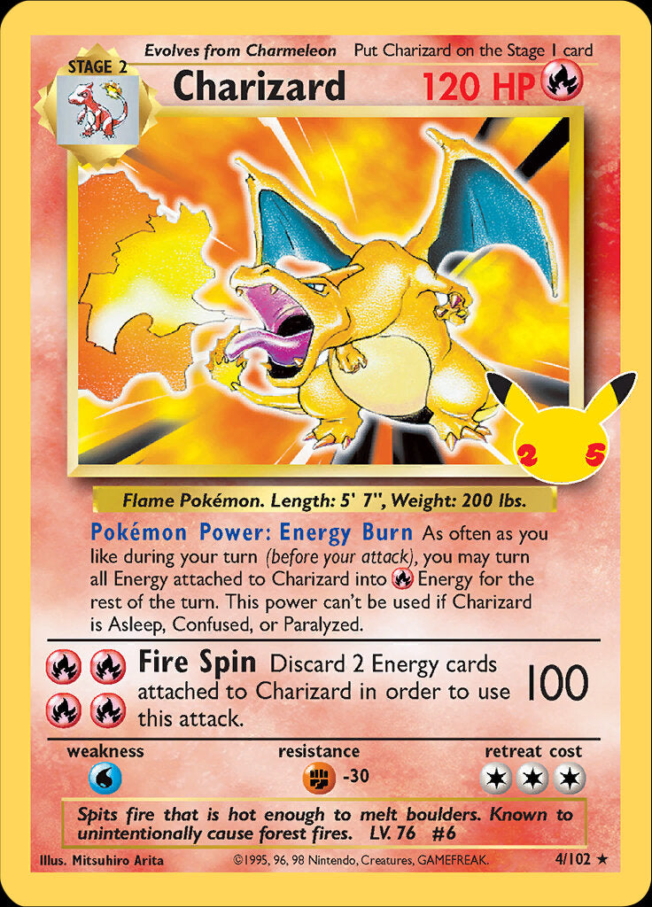 Charizard (4/102) [Celebrations: 25th Anniversary - Classic Collection] | Tabernacle Games