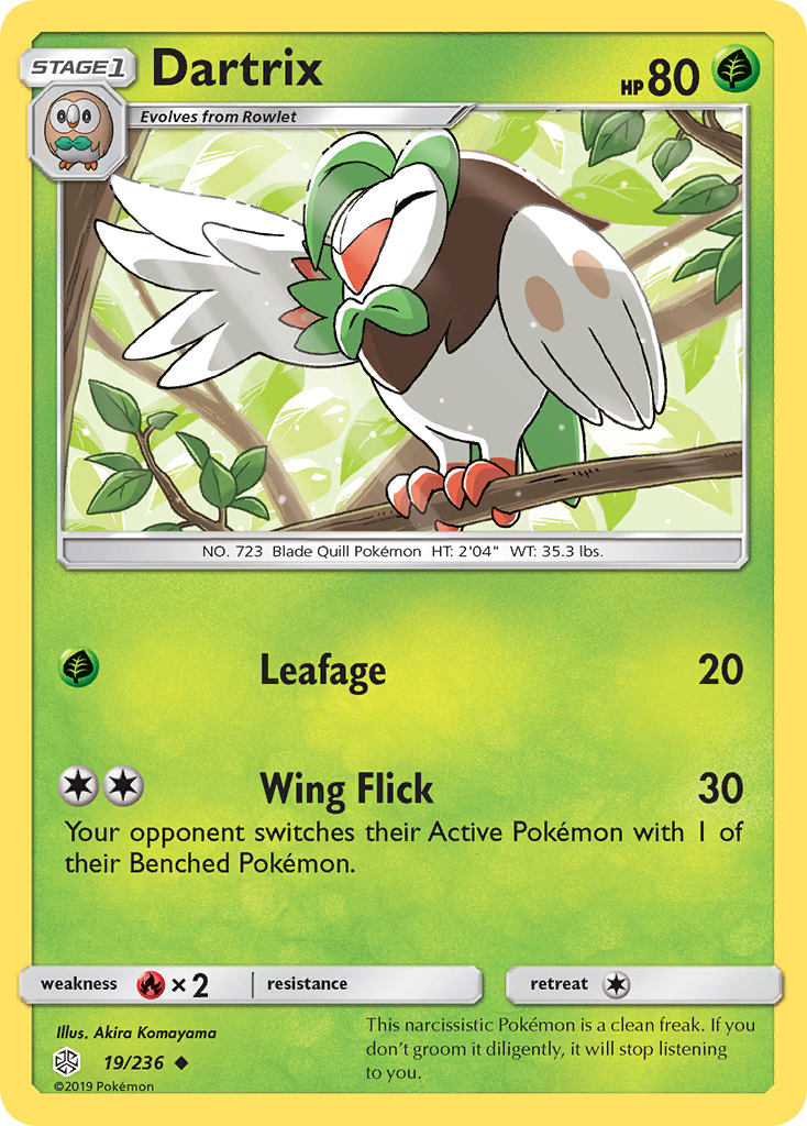 Dartrix (19/236) [Sun & Moon: Cosmic Eclipse] | Tabernacle Games