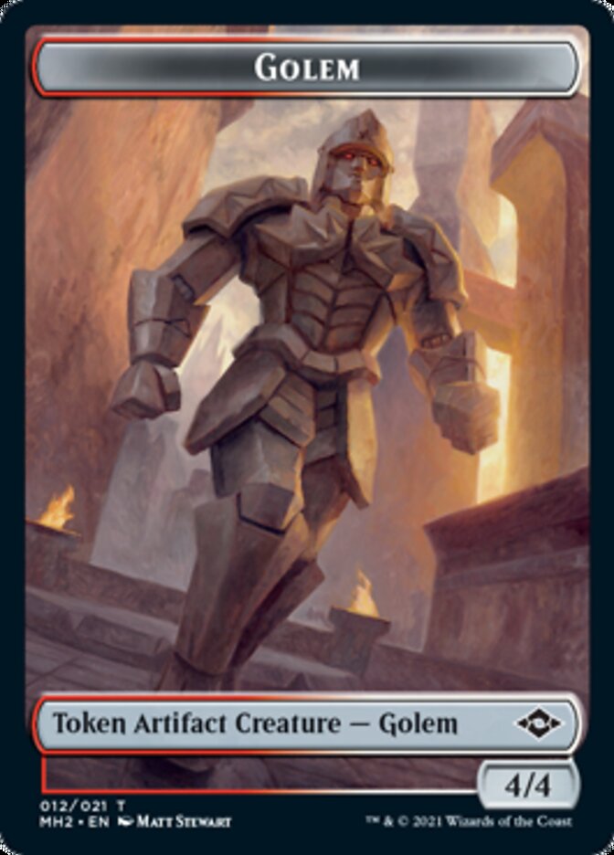 Golem Token // Treasure Token (#21) [Modern Horizons 2 Tokens] | Tabernacle Games