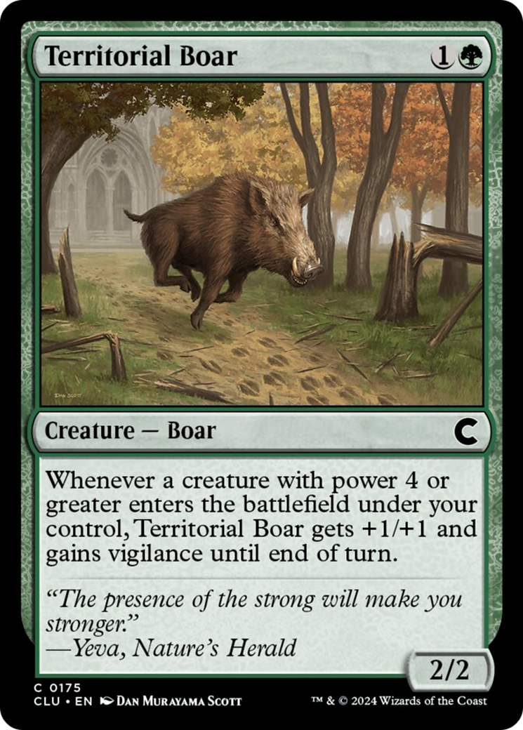 Territorial Boar [Ravnica: Clue Edition] | Tabernacle Games