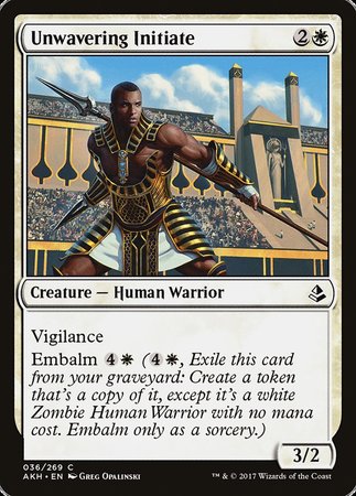 Unwavering Initiate [Amonkhet] | Tabernacle Games