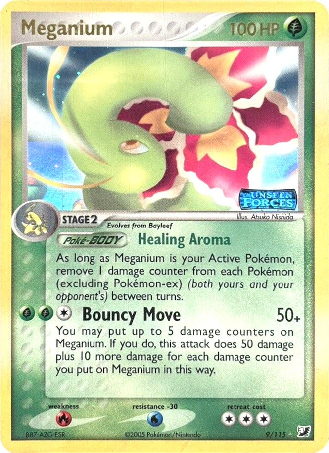Meganium (9/115) (Stamped) [EX: Unseen Forces] | Tabernacle Games