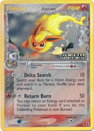 Flareon (5/113) (Delta Species) (Stamped) [EX: Delta Species] | Tabernacle Games