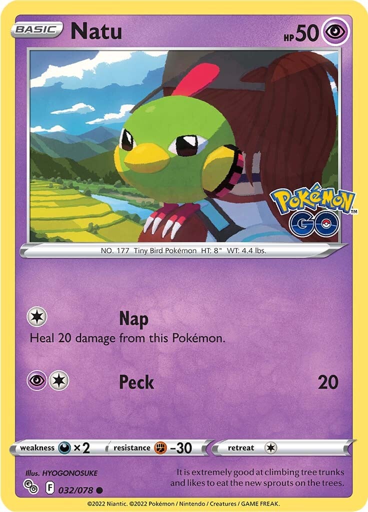 Natu (032/078) [Pokémon GO] | Tabernacle Games