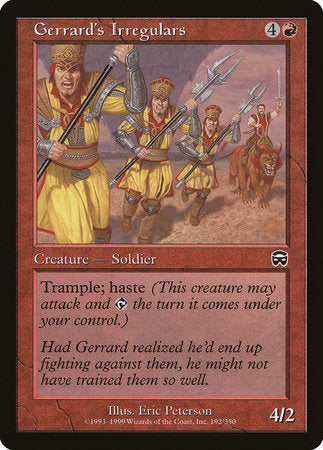 Gerrard's Irregulars [Mercadian Masques] | Tabernacle Games
