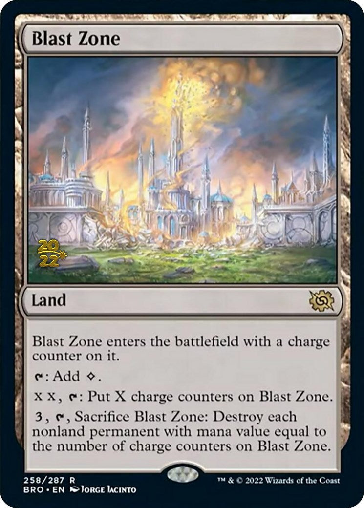 Blast Zone (258) [The Brothers' War: Prerelease Promos] | Tabernacle Games