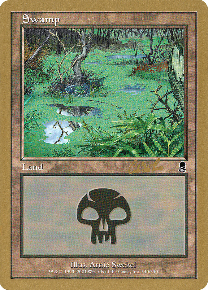 Swamp (cr340) (Carlos Romao) [World Championship Decks 2002] | Tabernacle Games