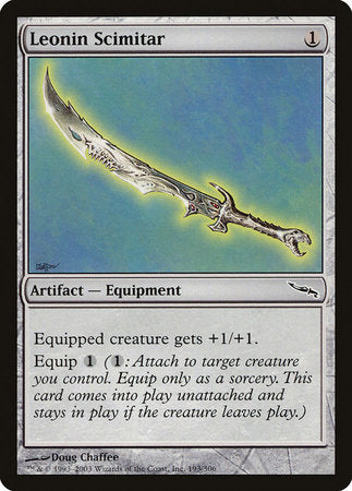 Leonin Scimitar [Mirrodin] | Tabernacle Games