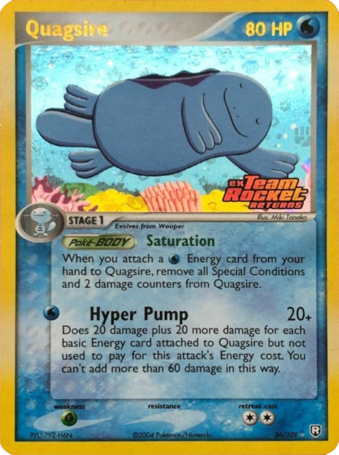 Quagsire (26/109) (Stamped) [EX: Team Rocket Returns] | Tabernacle Games